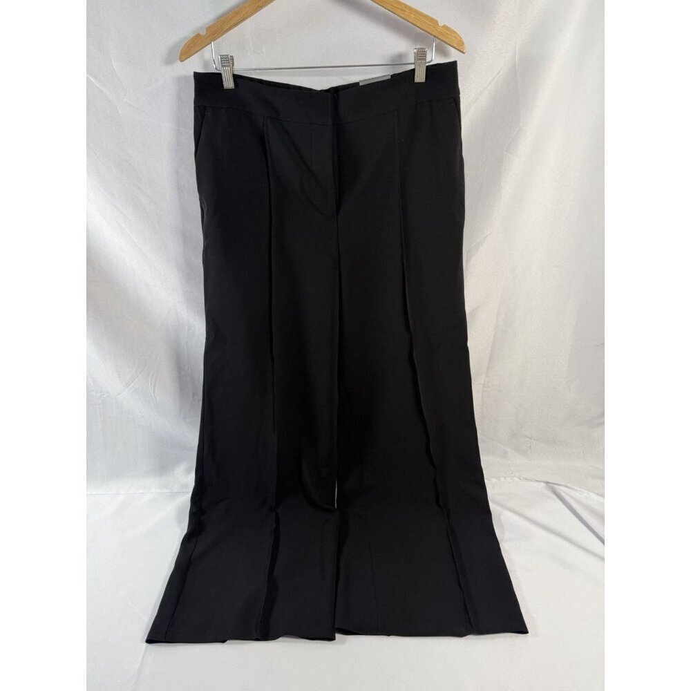 Talbots EASY TRAVEL WIDE LEG PANTS Size 14 Black NWT